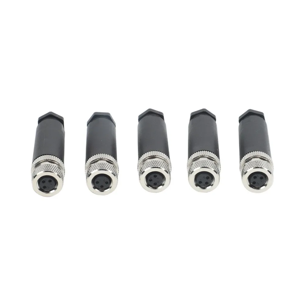 5pcs M8 34 Pin Female Aviation Connectors for For industrial Automation Featuring IP67 Waterproof and Screw Type Assembly Design 3
