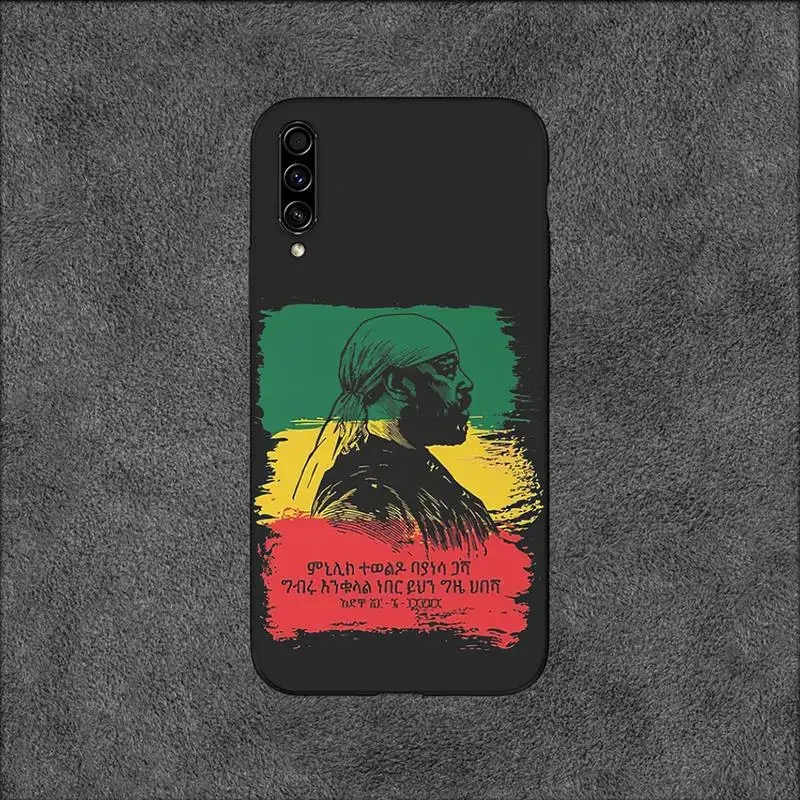 Emperor Menelik Ii Of Ethiopia Adwa Phone Case For Samsung Galaxy A02 A12 A13 A22 A32 A41 A51 A53 A71 A73 Shell