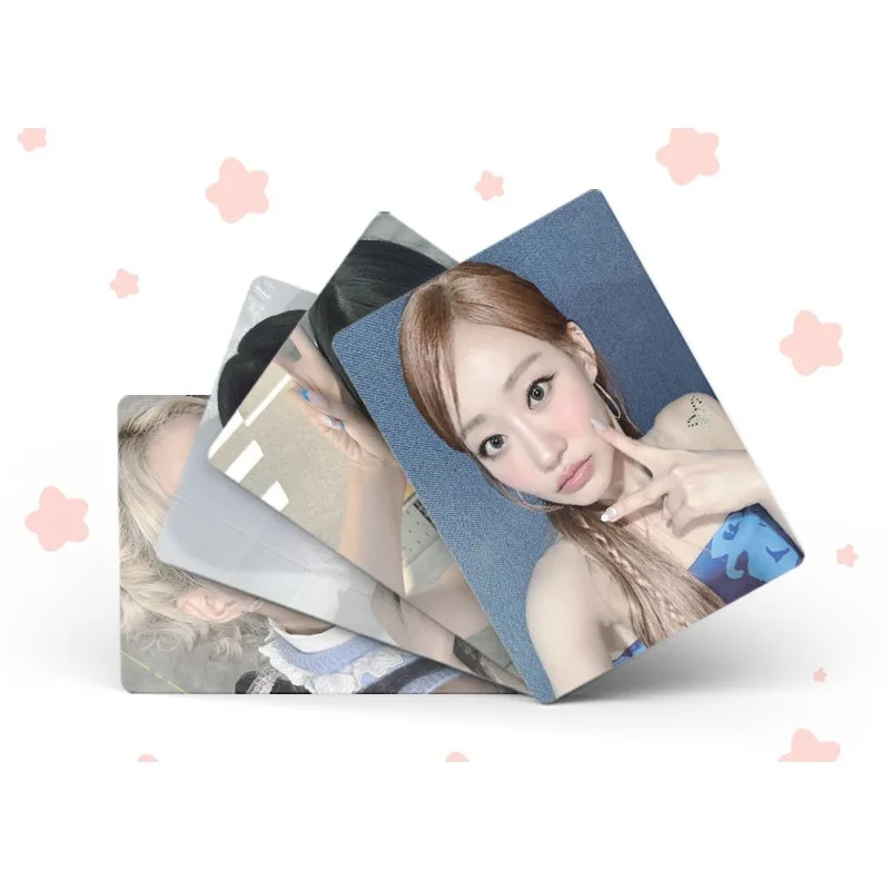 50pcs KPOP KISS OF LIFE Laser Photo Cards Julie Natty Belle LOMO Postcard Special Card Star Surrounding Fans Collection Gift