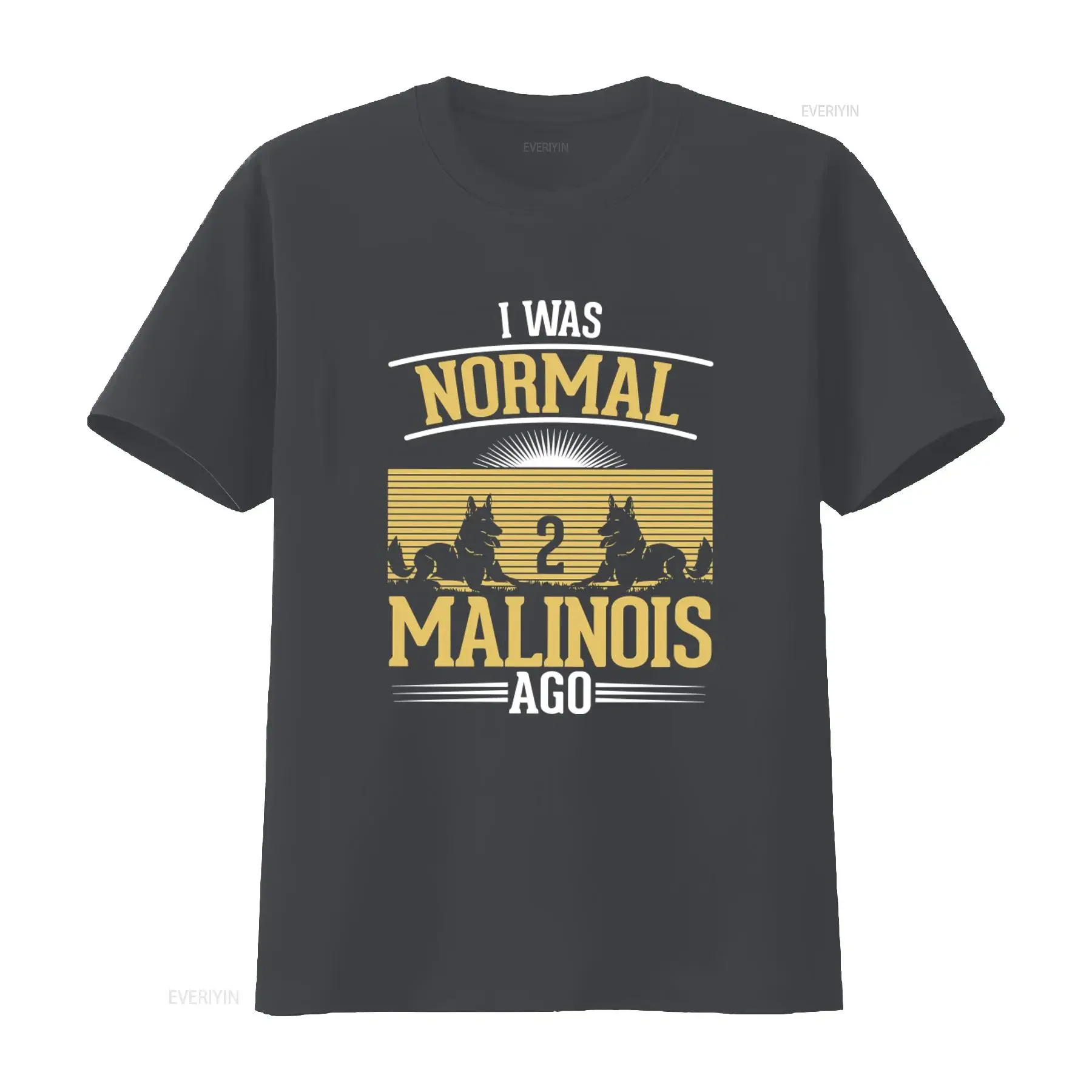 I Was Normal 2 Malinois Ago Vintage Style Belgian Dog Lover T Shirt Mom Mechelse Herder Dutch Shepherd vintage Washed view 3