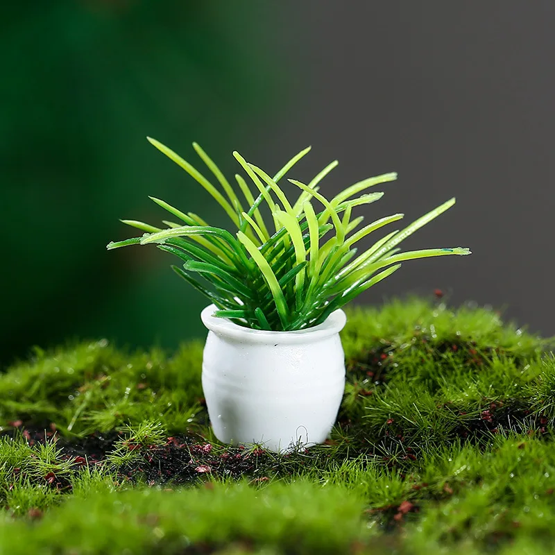 Miniatur Topf blumen/Gras Misch pflanzen Modell für DIY Garten/Gebäude Sand Tisch Szene Layout Materialien Diorama Kits 10pcs – Detail 8