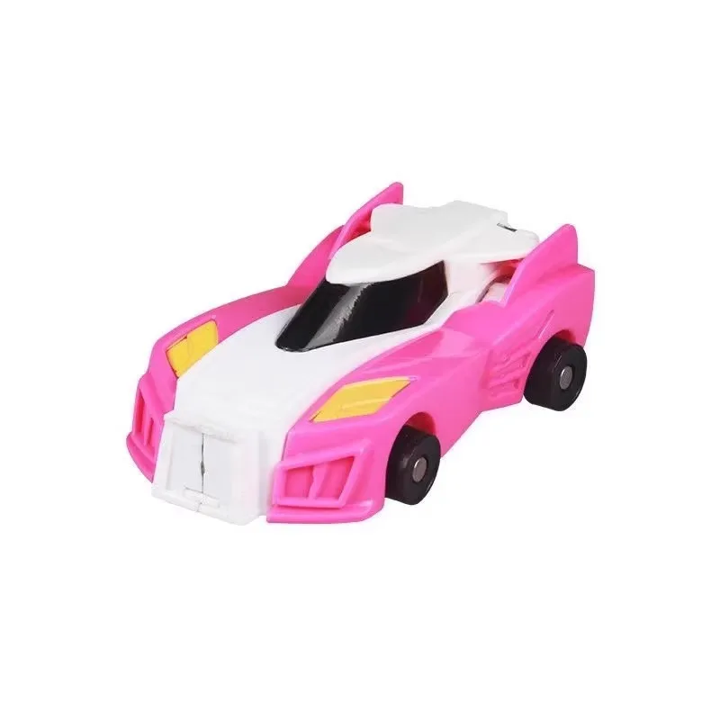 2 في 1 سيارة التحول خطوة واحدة نموذج مشوه يونيكورن نموذج الكرتون عمل الشكل سيارة تحويل لعبة صبي طفل هدية #2