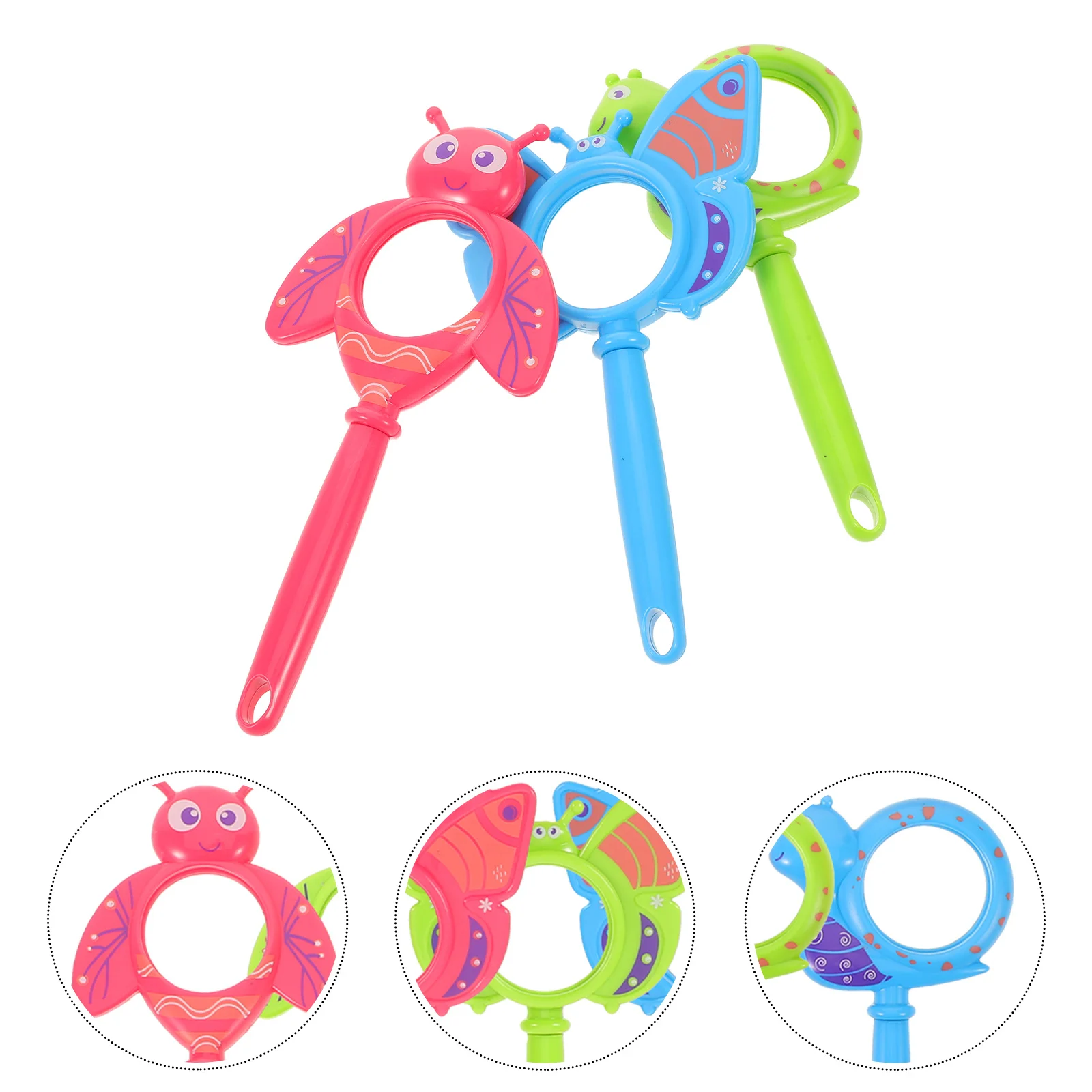

9pcs Insect Shaped Magnifier For Kids Portable Handheld Children'S Science Montessori Outdoor Exploration Tool Nature