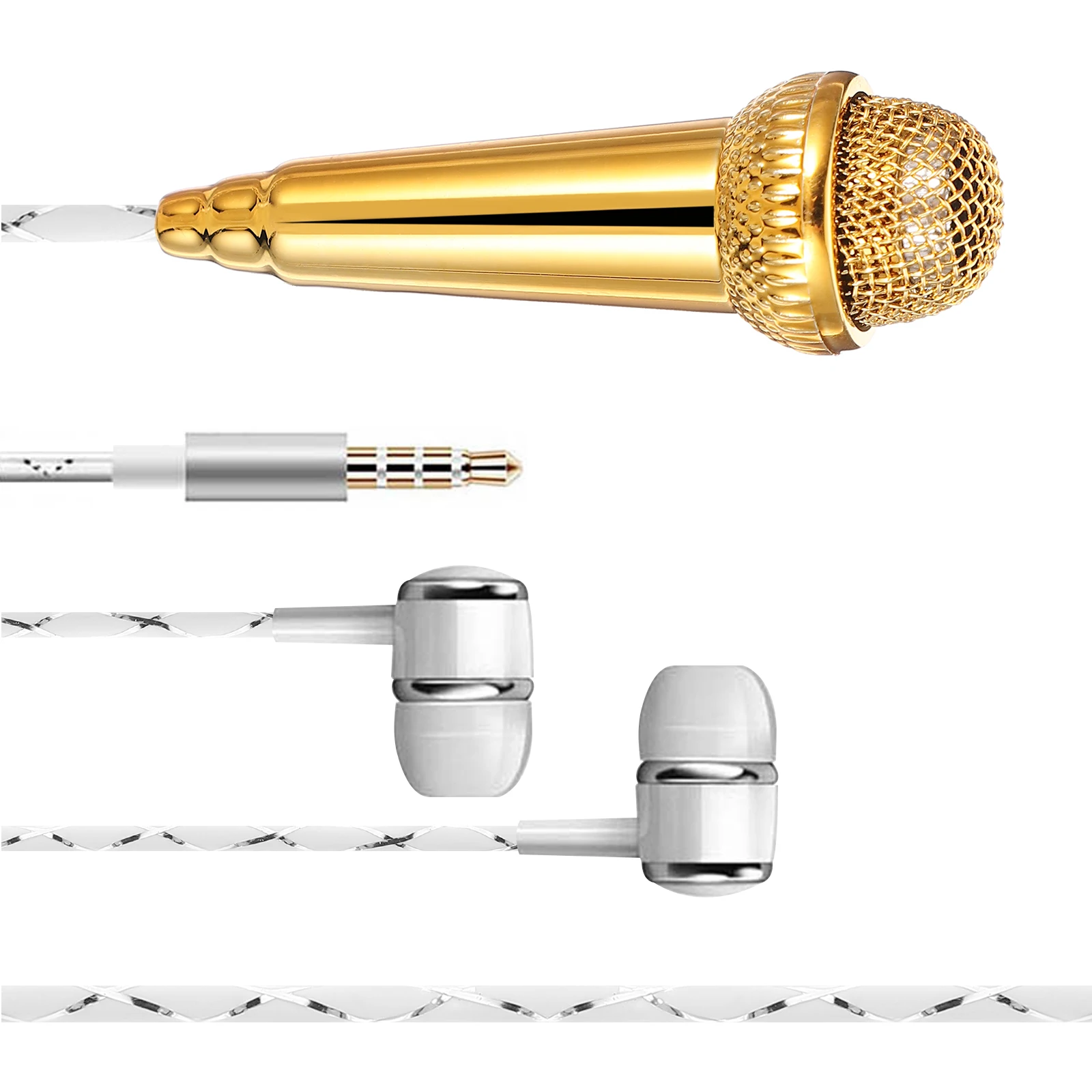 

Lavalier Small Microphone Mini Recording Plastic Miniature Microphones for Singing