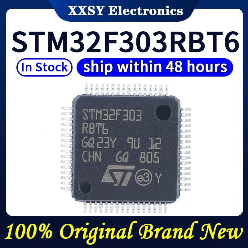 Stm32f303cbt6 stm32f303cct6 stm32f303rbt6 stm32f303rct6 stm32f303ret6 stm32f303vct6 stm32f303vet6 hohe qualität 100% original neu