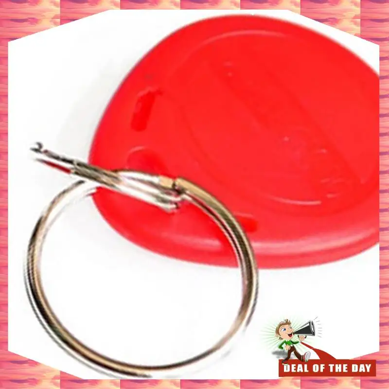 

24-Hour Delivery EM4100 Read Only EM4100 125Khz Card Proximity Token Keyfobs Red ID Card Keychain Proximity Card 5Pcs