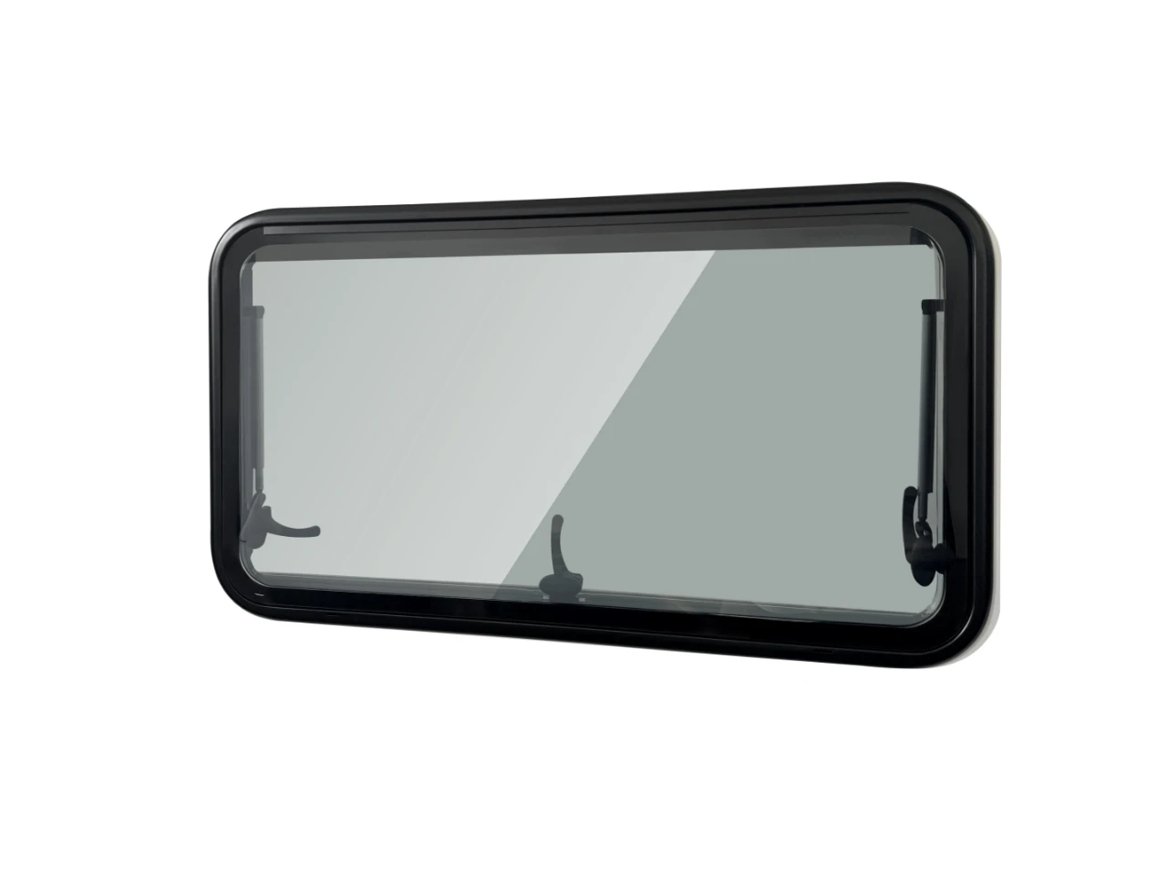RV Push Out Window, Aluminum Alloy Double Glazed Caravan Window, Acrylic Camper Window, Top Hung Exterior Window for RVs