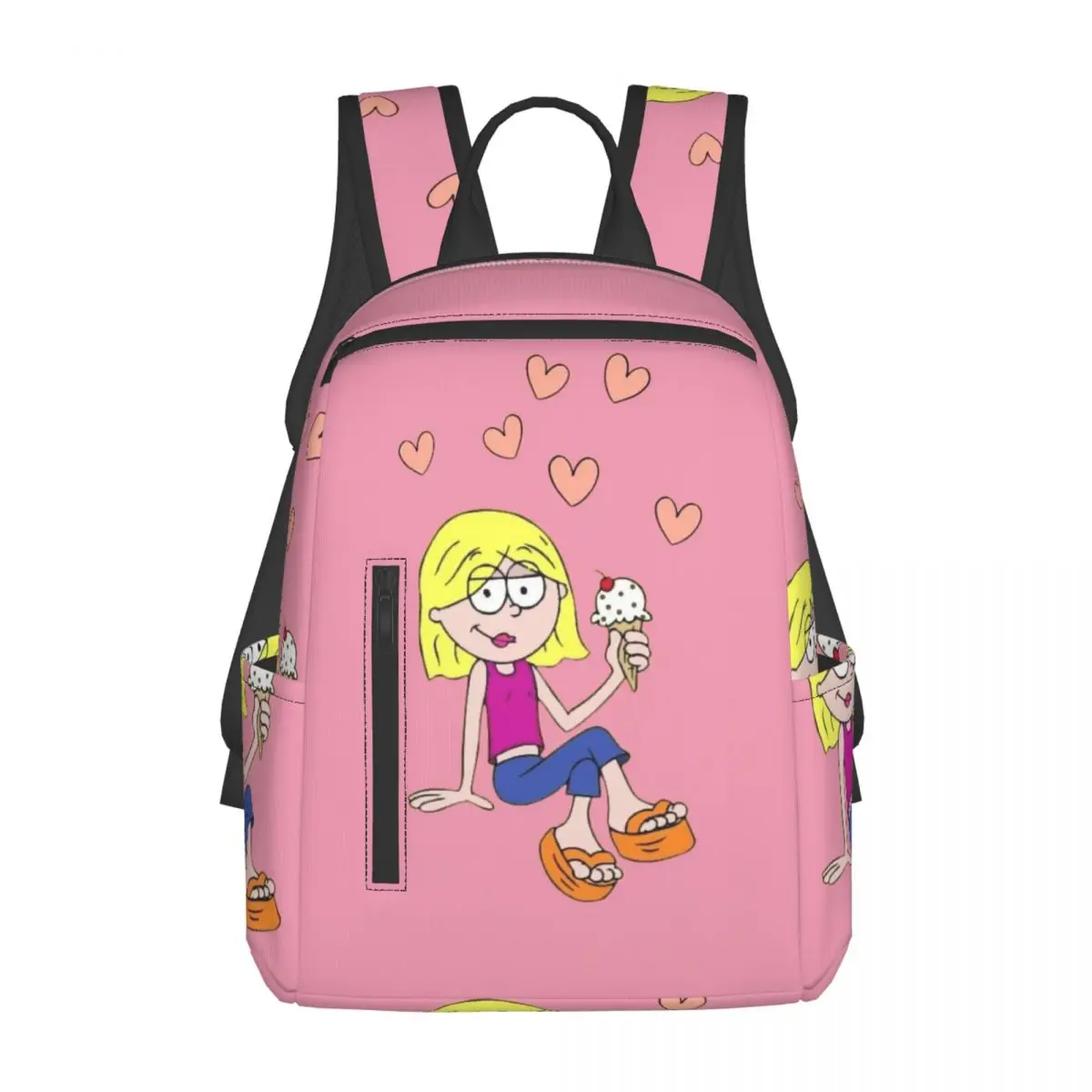 Lizzie Mcguire Cartoon Backpack Daypack Large Capacity Kids BookBag School Bag Shoulder Bags for Men Women