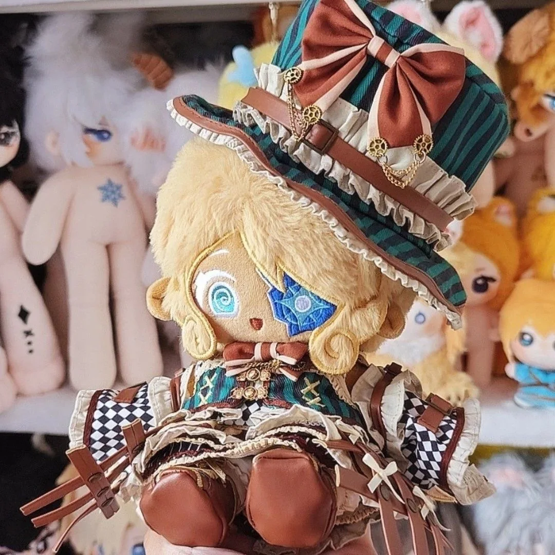 20cm Timekeeper Cookie Plushie Dolls Anime Timekeeper Cookie Cosplay Dress Up Stuffed Plush Doll Toys Birthday Xmas Gifts