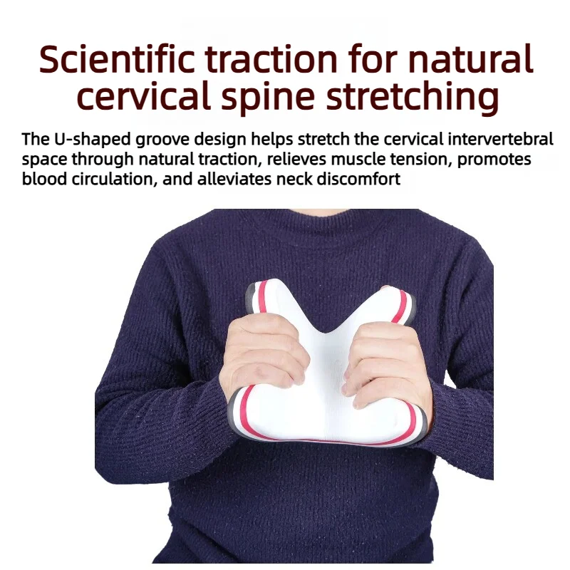 Neck Pillow Stretcher Relaxer Devices EVA Orthopedic Traction Massage Relief Cervical Head Spine Corrector for Daily Exercise