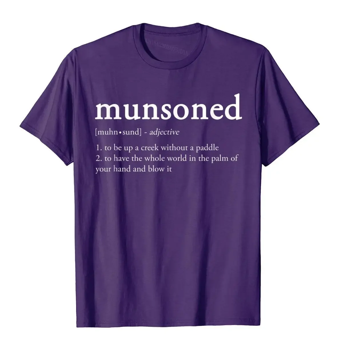 Munsoned Definition The Kingpin Of Funny T-Shirts Fitted Men's Tops Tees Outdoor T Shirts Cotton Moto Biker