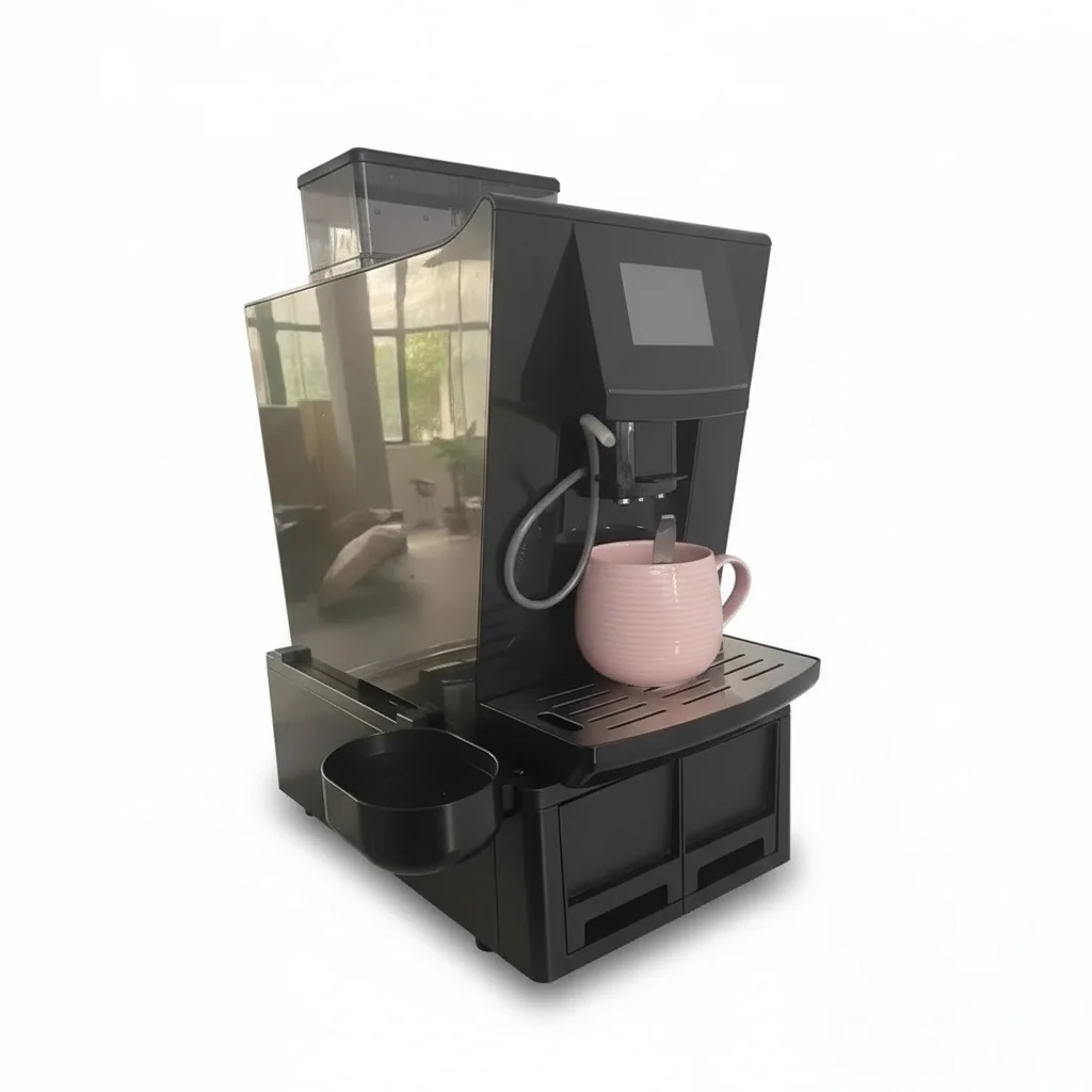 

Fully Automatic Espresso Machine, Stainless Steel, Touch Screen Coffee Maker, 10 kg/22 lbs Smart Espresso Maker for Home Office