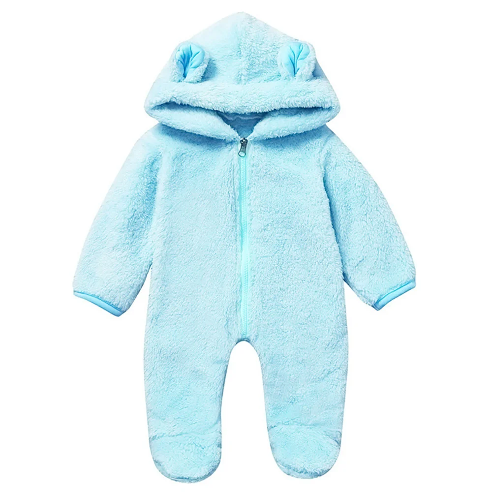 

Winter Baby Hooded Romper Newborn Infant Toddler Cotton Warm Jumpsuit Soft Breathable Wear Newborn Jumpsuit Infant Hooded Romper