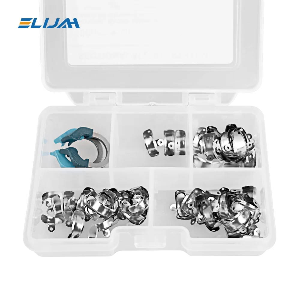 Dental Matrix Bands Clamp Sectional Contoured Matrix System Metal Matrices Nickel Titanium Clamping Ring Dentist Tools