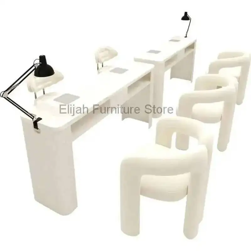 Style Simple Nail Multifunction Cream Modern Tables Storage Vacuum Cleaner Nail Tables Dressing Reception Desks Furniture FYMT