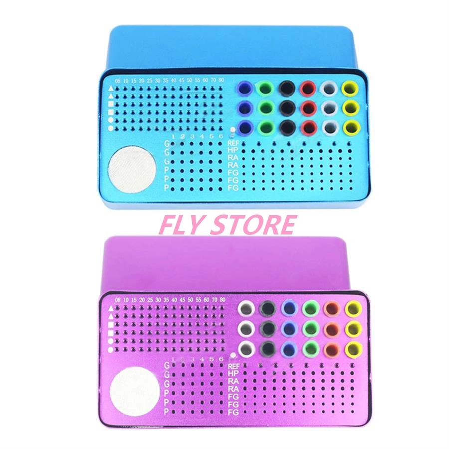 Dental Disinfection Burs Holder Dental Burs Block Stand Big Autoclavable Sterilizer Box Endo Box Dentistry Lab Equipment