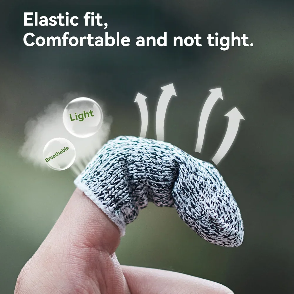 1 قطعة في الهواء الطلق إغراء الصيد قطع مقاومة المضادة للانزلاق أصابع قفازات متعددة الأغراض دائم معدات صيد الأسماك قفازات Hppe معدات صيد الأسماك