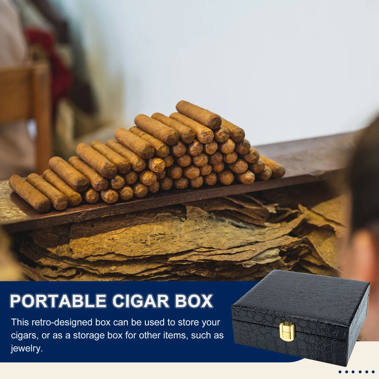 

Wooden 5cm Portable Type Portable Storage Empty Humidor Jewelry Box Empty Wooden Box Home Accessories