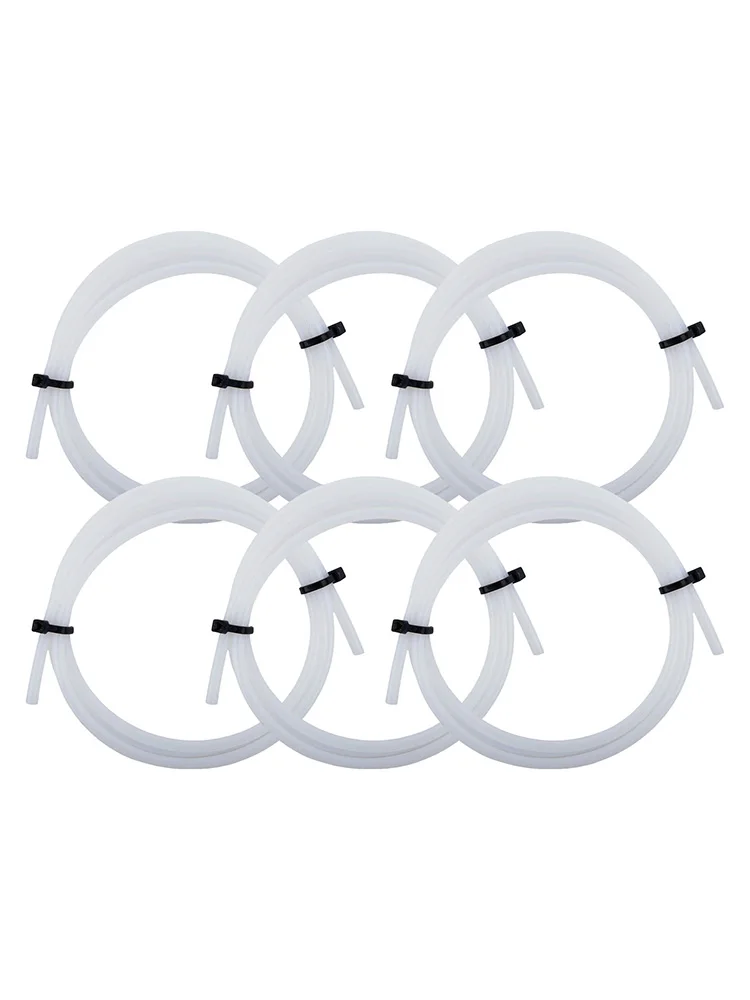 PTFE Hose Set of 6 For 1M Length Designed for Efficient Filament Flow in For 3D Printing Applications with Flexible Features