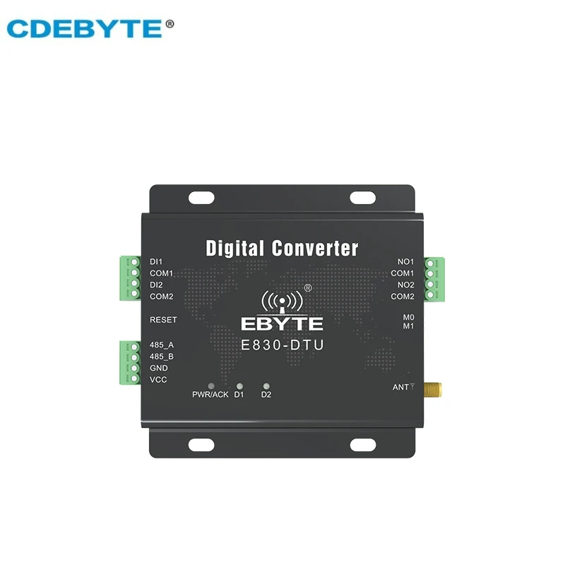 Switch data Acquisition Wireless LoRa 433MHz Modbus 8km Long Range Transmitter and Receiver CDEBYTE E830-DTU(2R2-433L)