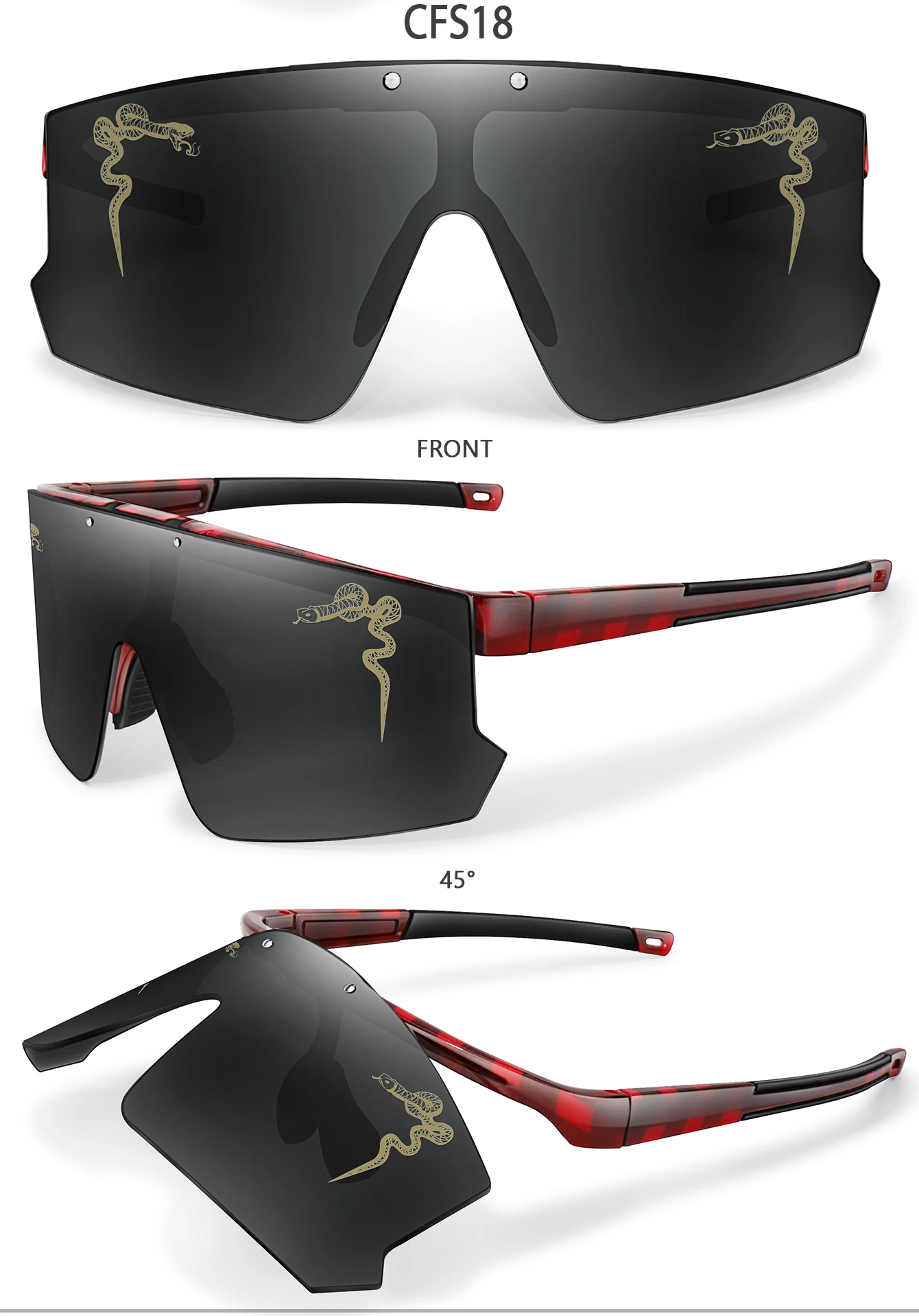 Modische Sonnenbrillen Winddichte Sport-Flip-On-Brillen UV400 MTB-Brillen für Outdoor-Radfahren Laufen Unisex Party-Sonnenbrillen – Detail 11
