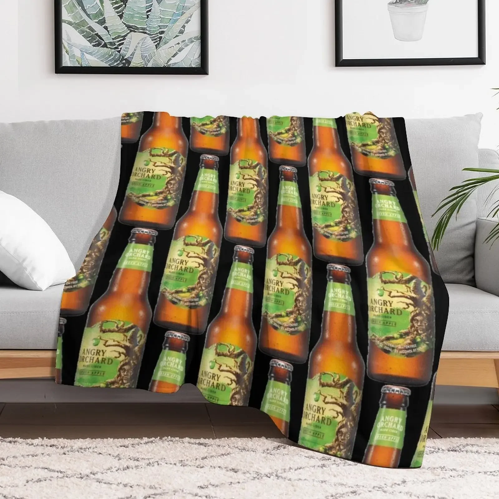 Angry Orchard - Hard Cider Throw Blanket Soft Camping Blankets