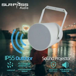 PA System Waterproof Speaker IP55 20W Outdoor One Way Uni-directional Projection Public Address Stereo Wall  Mounted Loudspeaker