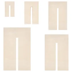 5Pcs Bow Maker Templates Wood Bow Tie Boards Craft Sewing Tool for Ribbon Bow Making Hair Bows Gift Bows Crafts Making Slot: 8mm