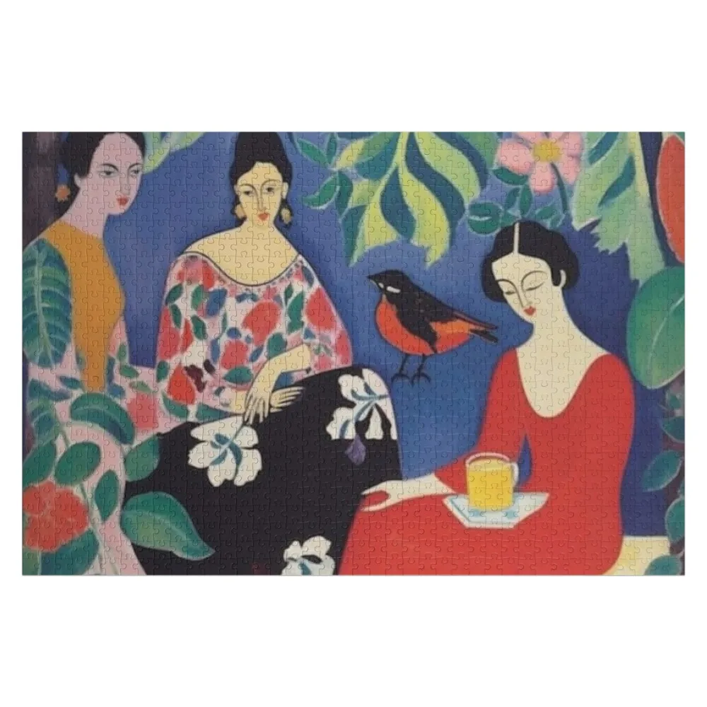 

Garden Gossip - Henri Matisse Jigsaw Puzzle Custom Photo Customizeds For Kids Wood Name Toys For Children Puzzle