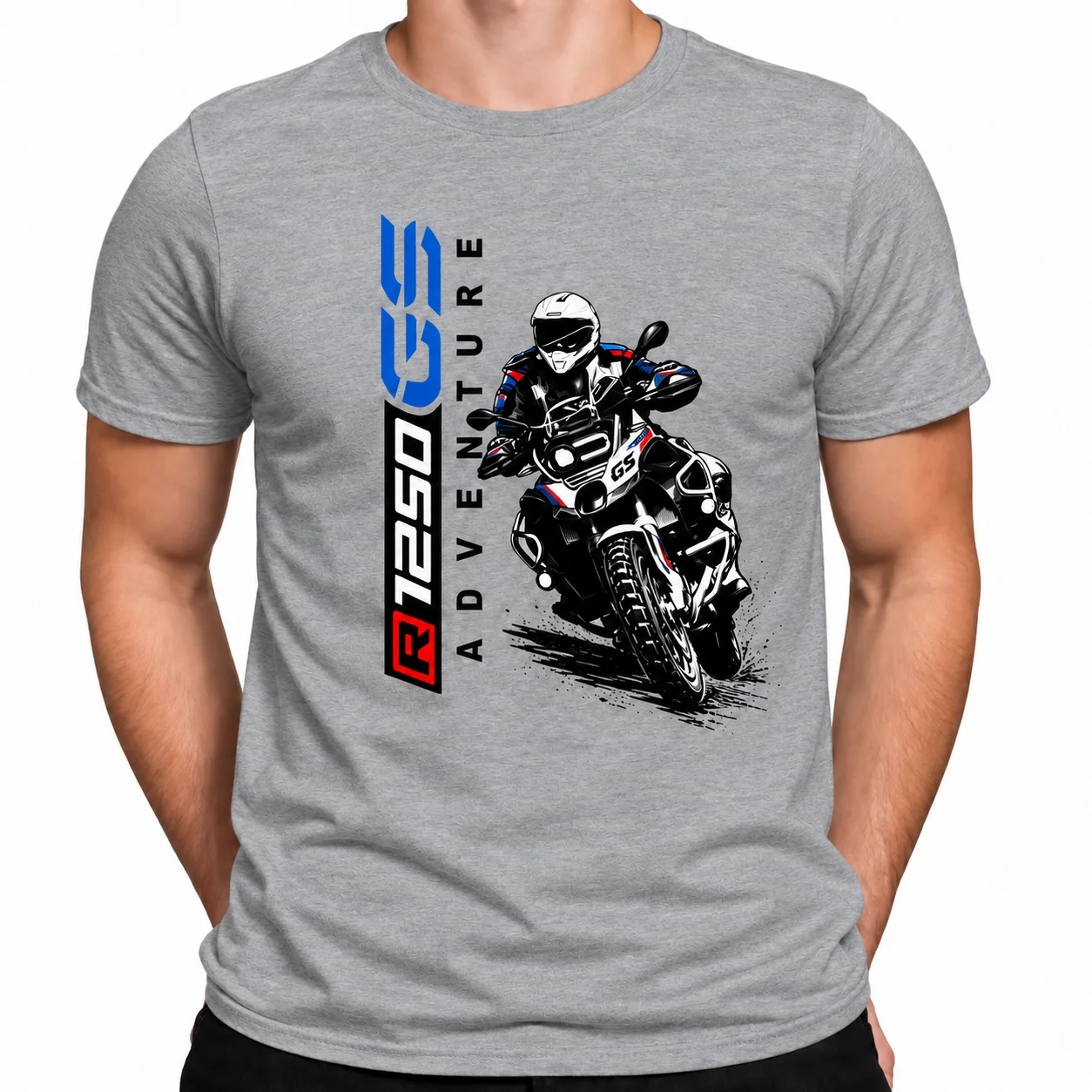 New R1300GS Motorcycle T Shirt Men Breathable Short Sleeve Rider Fan Casual Outdoor Sport Fashion Summer Streetwear Clothing