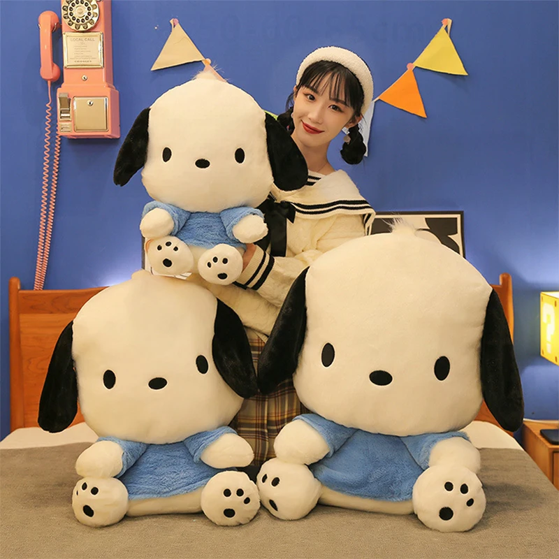 

Sanrio Cute Pacha Dog Plush Toy Stuffed Animal Doll for Kids Girls Birthday Christmas Gift Large Pillow Soft Teddy Bear