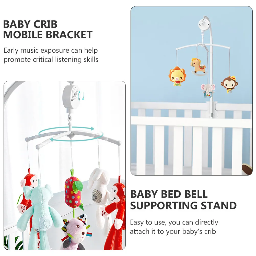 Soporte de Plástico Premium para Móvil Musical de Cuna, Fácil de Fijar, para Campana de Cama Infantil, Soporte para Caja de Música