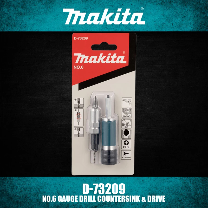 

Makita D-73209 D-73215 D-73221 Gauge Drill Countersink Drive Bit D-73237 D-73243 D-73259 Gauge Drill Countersink Bit Word Bit