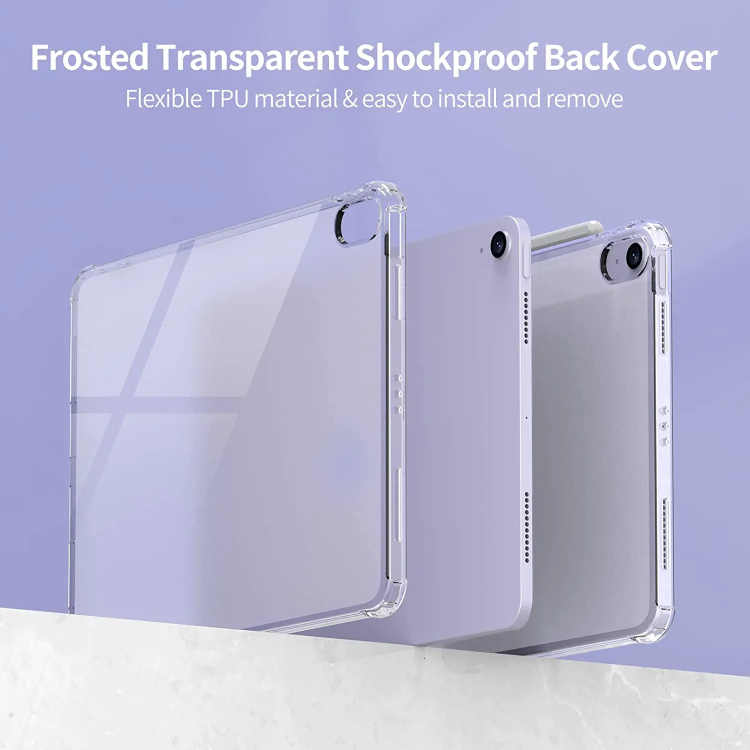 For iPad 10th 10.9 2022 7 8 9th Gen 10.2 Air 5 2 4 Case TPU Silicon Transparent Cover For iPad Pro 9.7 10.5 '' 11'' Mini 3 4 5 6