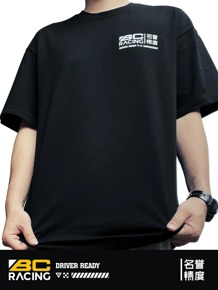 2025 جديد حار جديد BCracing تويست سلسلة موضوع تي شيرت JDM مطبوعة قصيرة الأكمام دراجة نارية الجرافيك تنفس تي شيرت رجالي عادية #5