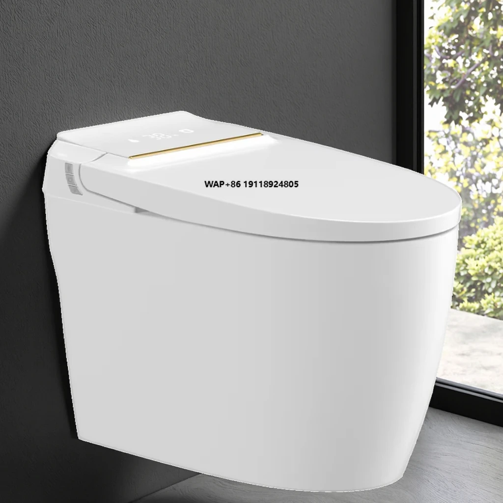 

Ультратонкий умный унитаз с радарным датчиком, автоматическим двойным смывом, подогревом сиденья, пультом ДУ, P-образным сифоном, задней промывкой, напрямую от производителя