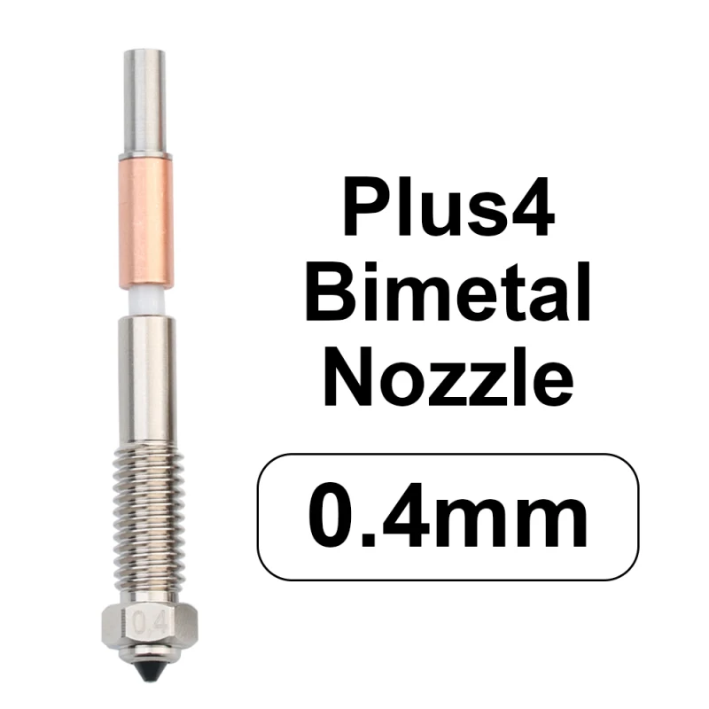 Voor QiDi Plus 4 Bimetaalmondstuk Hotend 0,4 mm mondstuk voor QIDI Tech Plus 4 3D-printers