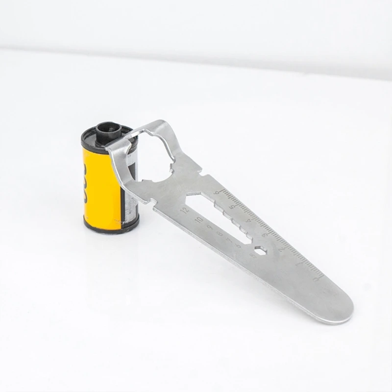 Roll Film Extractor Puller Tools 135 Roll Film Extractor with Wrench Function & Clear Scale Stainless Steel Film Pickers