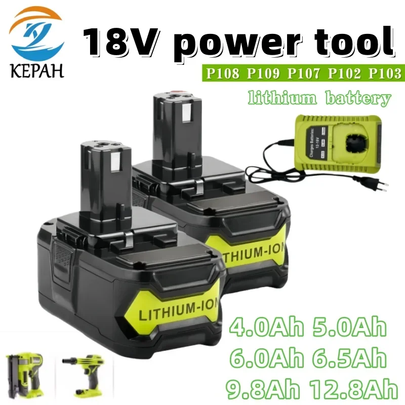 

Safe - Protected 18V One Plus Battery｜9.8 - 12.8Ah P108 Lithium - Ion, Suitable for P107/P104/RB18L20 Electric Devices