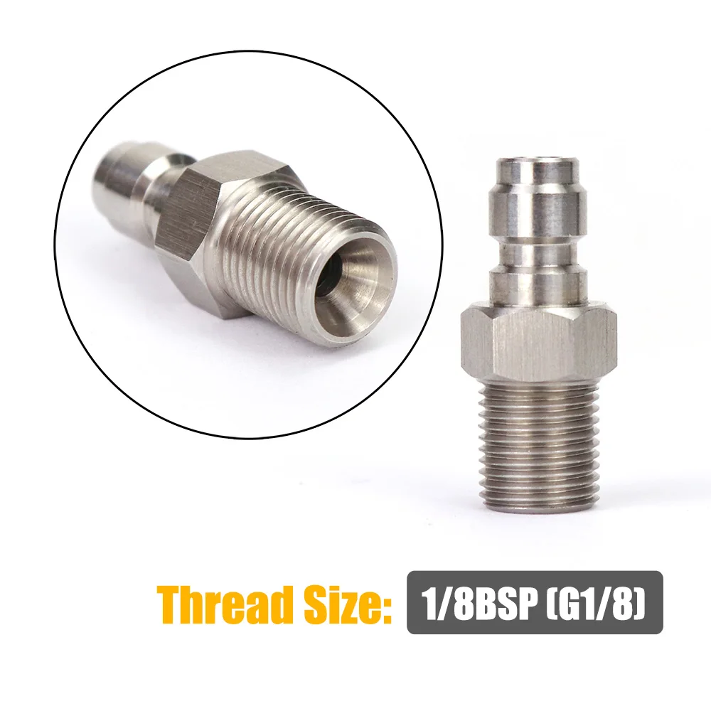 Hochdruck 8MM Foster Quick Disconnect Männlich Weiblich Adapter Füllnippel Blind Plug Gewinde 1/8NPT & 1/8BSP & M10 * 1