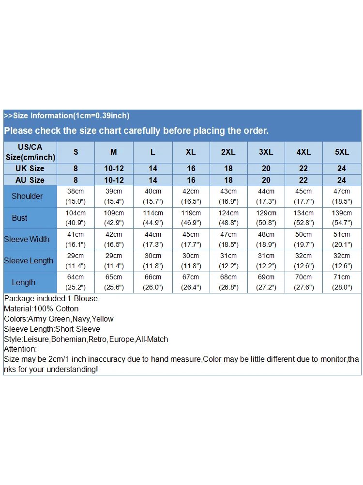 Zanzea blusa de verão vintage feminina casual solto túnica topos de algodão sólido o pescoço camisa de manga curta botões para baixo chemise