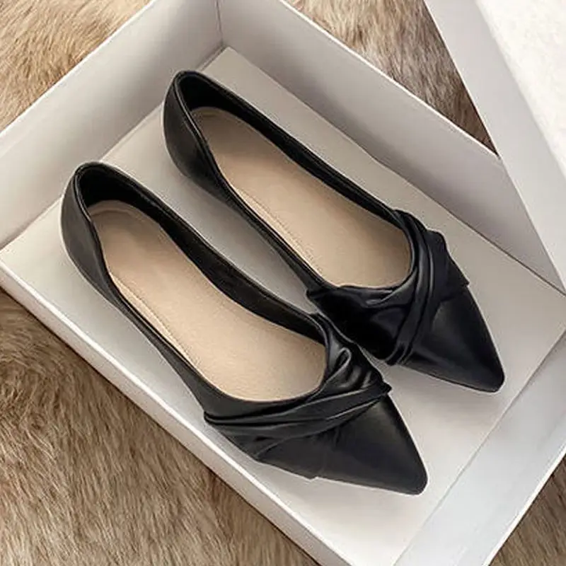

Fall New Fashion Pointy Flats Shallow Casual Soft Sole Ballet Shoes Athletic Women's Shoes Flats Shoes Women