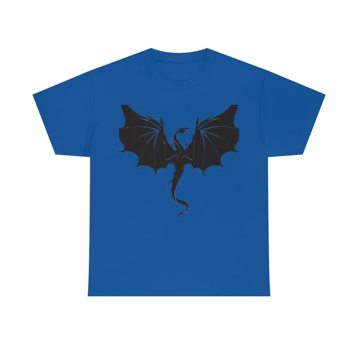 Tribal Dragon In Flight Silhouette T Shirt