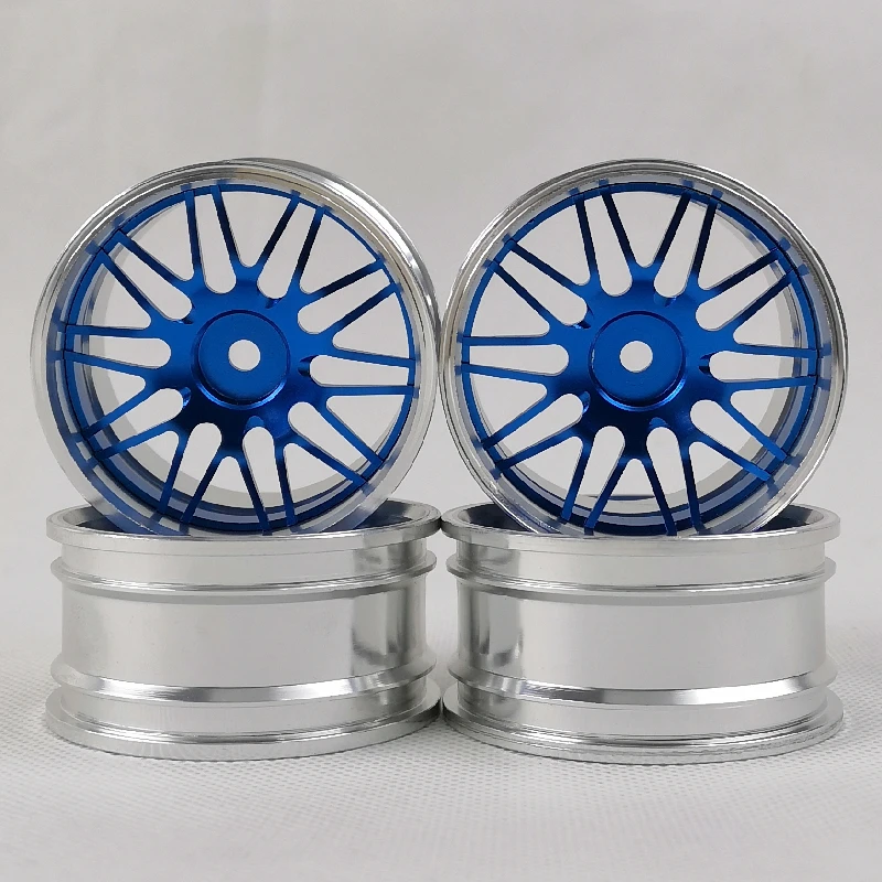 3/6/9/12mm Offset 4pcs CNC Machined Aluminum Wheels Rims 1/10 Scale RC Car On-road Drift Touring Model Hobby