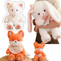 45/60cm Lovely Bunny Bear Cat Plushies Doll Fluffly Stuffed Animals Plush Toy Baby Appease Pillow Soft Home Decor Birthday Gift