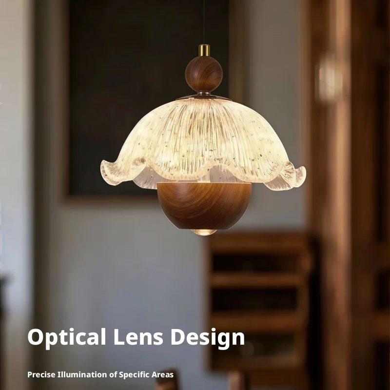 Nordic Creative Small Chandelier French Retro Bed Light Living Room Dining Room Bedhead Decoration LED Pendant Light