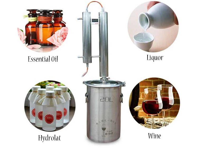 60L Wine Making Machine Processor Food Processor Moonshine Wine Distiller Cooling Coil  Wine Whisky Brandy Distiller