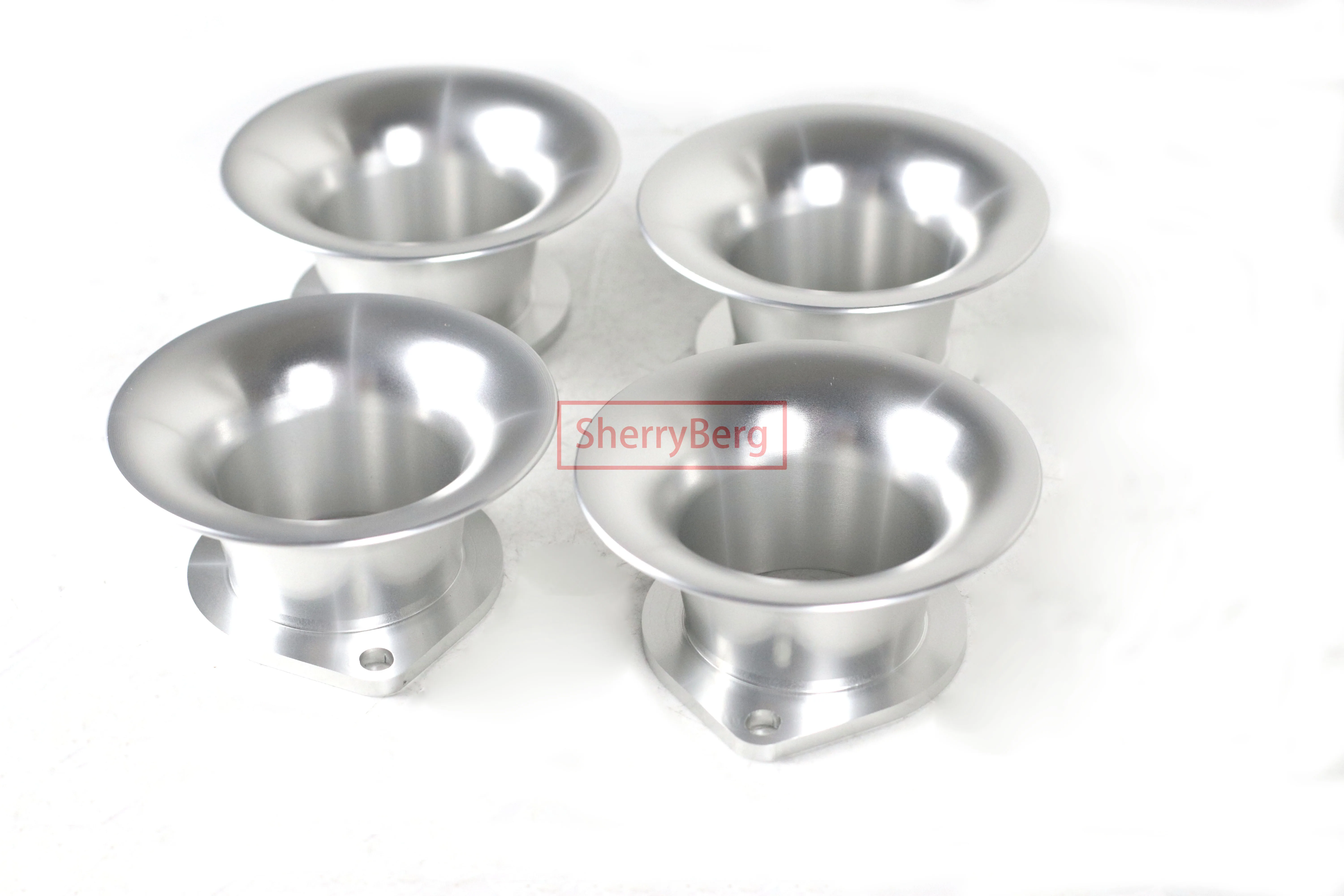 SherryBerg 4PCS 42MM Bore Dia. DCOE IDF IDA Throttle Body Carb Carburetor Air Horn Stack for Weber/EMPI/FAJS/Dellorto/Solex/EMP