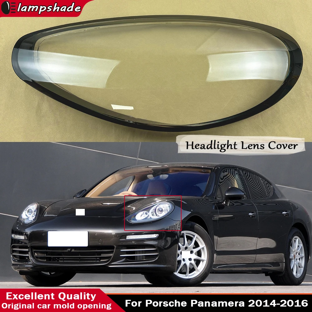 

Headlamp Shell Plexiglass Auto Replacement Parts For 2014-2016 Porsche Panamera Transparent Shade Mask Headlight Cover Lampshade