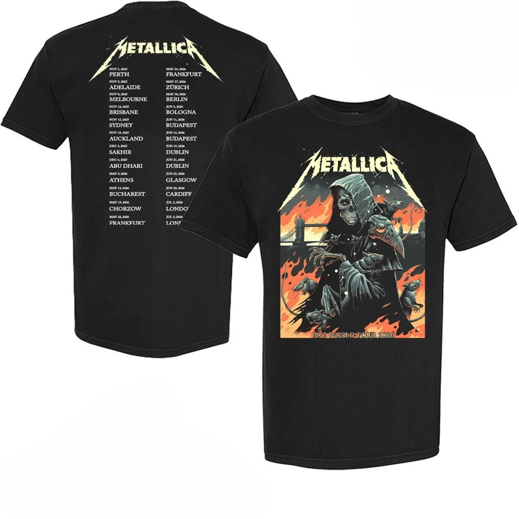 Metallica M72 London 3.-5. Juli 2026 Kunst-T-Shirt – Detail 2